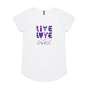 *New* Live Love Huskies Women's Scoop Neck T-shirt