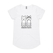 MH Milpert Husky Life Ladies Scoop Neck T-shirt