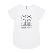 MH Milpert Husky Life Ladies Scoop Neck T-shirt